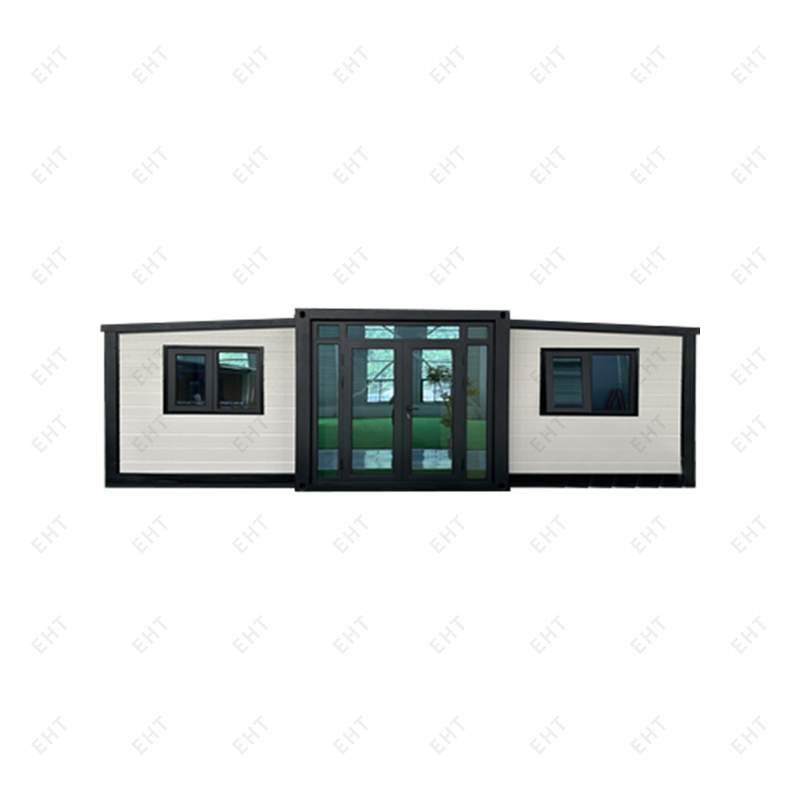 Unit Hidup Bergerak Prefabrikasi Rumah Kontainer Sayap Ganda 20 kaki yang Dapat Diperluas